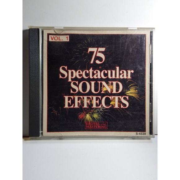 75 Spectacular Sound Effects Vol. 1 CD 1980s Sound Effects AAD Digital - Picture 1 of 3